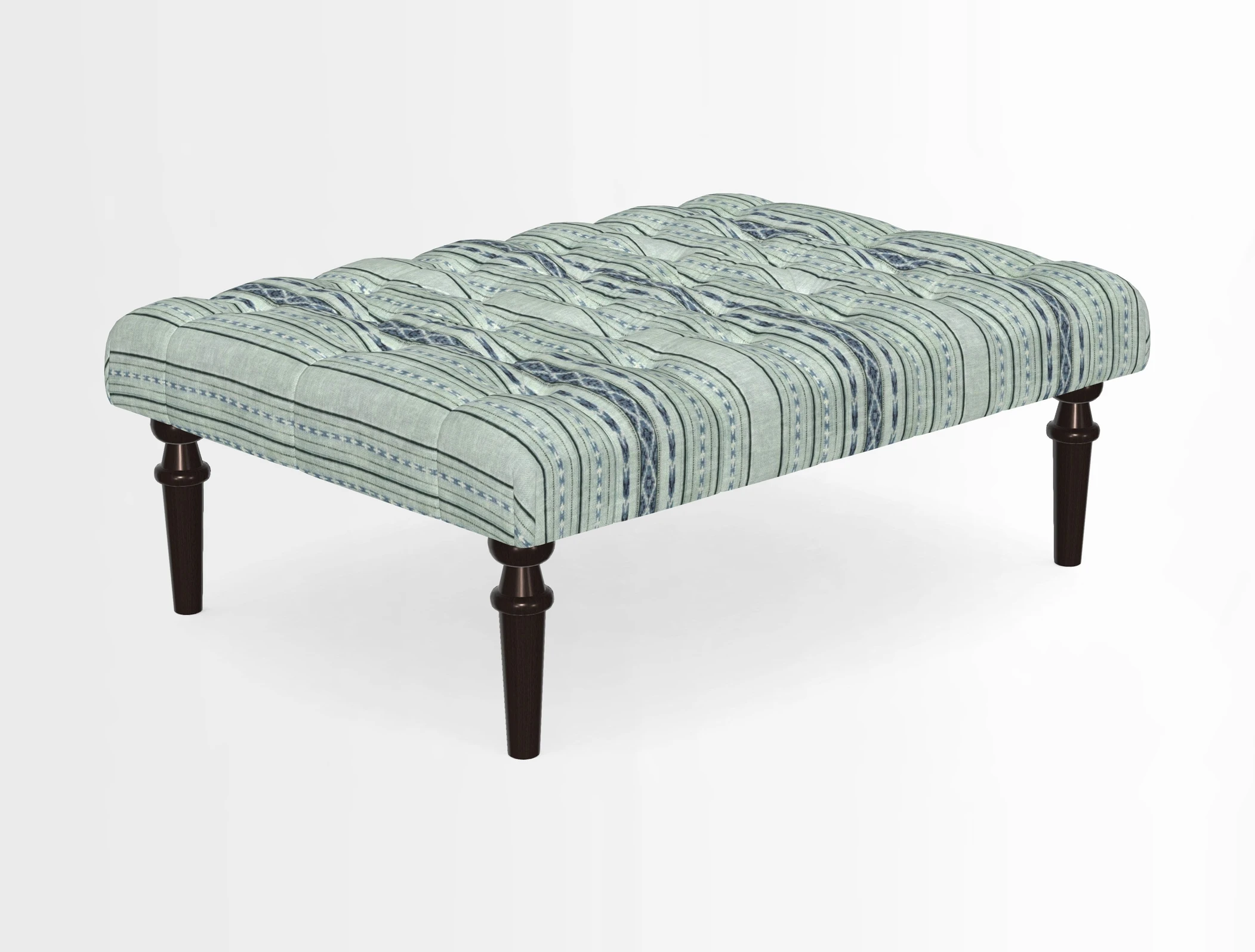 Pentlow Footstool in Mulberry Pompadour Floral Velvet Spice