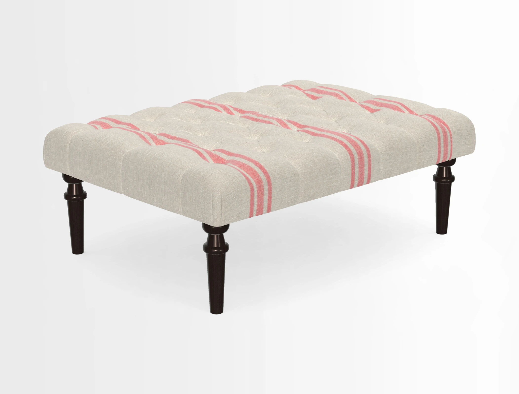 Pentlow Footstool in Mulberry Pompadour Floral Velvet Spice