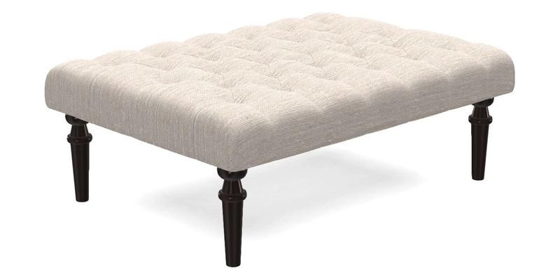 Pentlow Footstool in Mulberry Pompadour Floral Velvet Spice