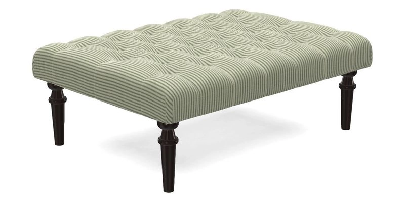 Pentlow Footstool in Mulberry Pompadour Floral Velvet Spice