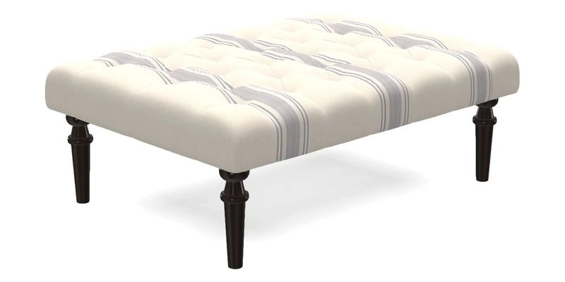 Pentlow Footstool in Mulberry Pompadour Floral Velvet Spice