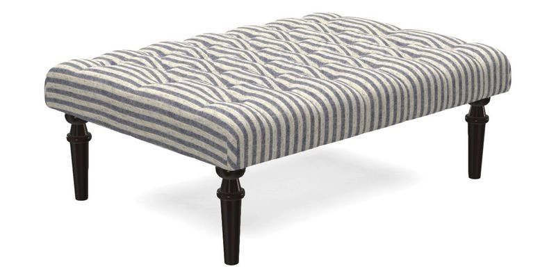 Pentlow Footstool in Mulberry Pompadour Floral Velvet Spice