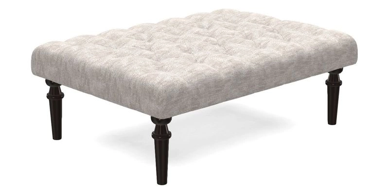 Pentlow Footstool in Mulberry Pompadour Floral Velvet Spice
