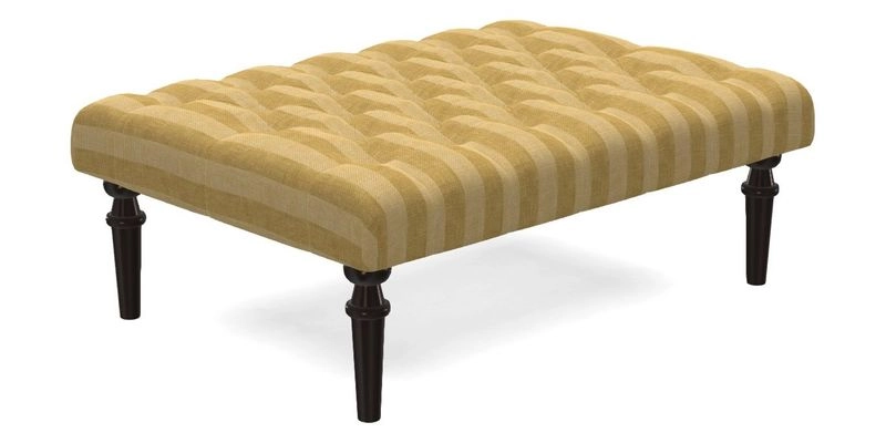 Pentlow Footstool in Mulberry Pompadour Floral Velvet Spice