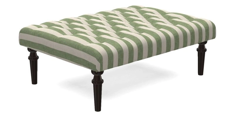 Pentlow Footstool in Mulberry Pompadour Floral Velvet Spice
