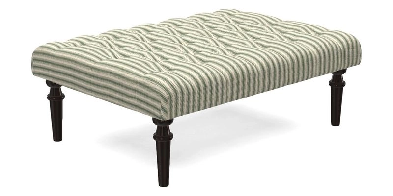 Pentlow Footstool in Mulberry Pompadour Floral Velvet Spice