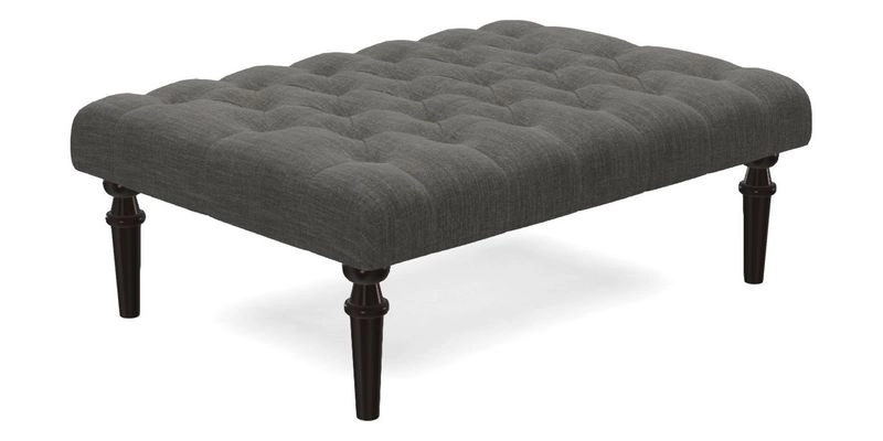 Pentlow Footstool in Mulberry Pompadour Floral Velvet Spice