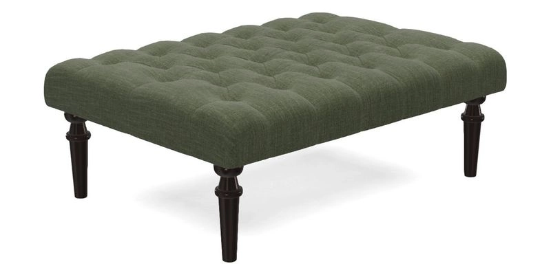 Pentlow Footstool in Mulberry Pompadour Floral Velvet Spice