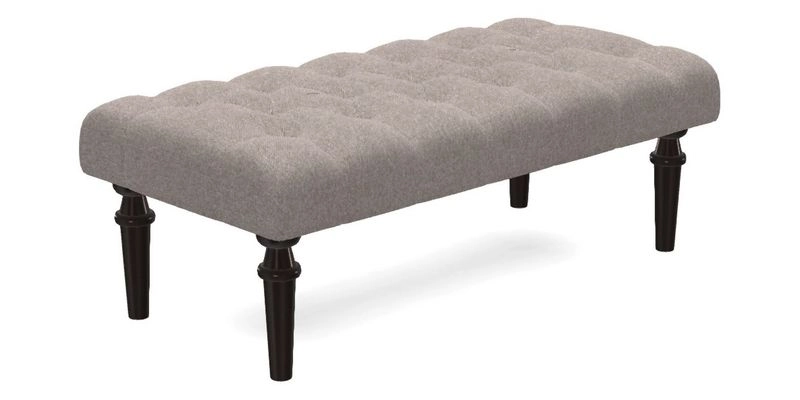 Pentlow Footstool in Mulberry Pompadour Floral Velvet Spice Pentlow Footstool in Mulberry Pompadour Floral Velvet Spice