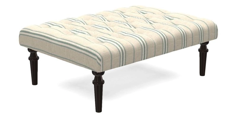 Pentlow Footstool in Mulberry Pompadour Floral Velvet Spice