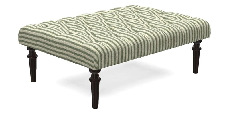 Pentlow Footstool in Mulberry Pompadour Floral Velvet Spice