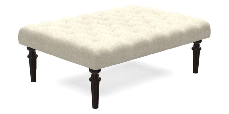 Pentlow Footstool in Mulberry Pompadour Floral Velvet Spice
