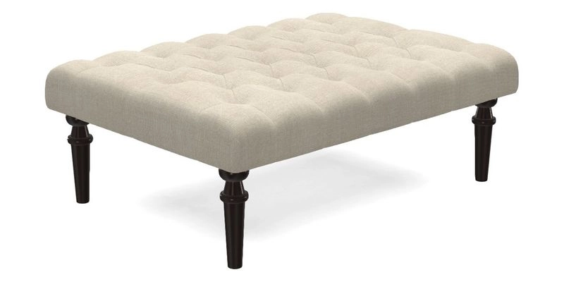 Pentlow Footstool in Mulberry Pompadour Floral Velvet Spice