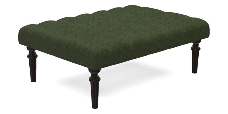 Pentlow Footstool in Mulberry Pompadour Floral Velvet Spice Pentlow Footstool in Mulberry Pompadour Floral Velvet Spice