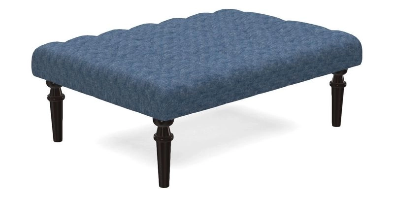 Pentlow Footstool in Mulberry Pompadour Floral Velvet Spice Pentlow Footstool in Mulberry Pompadour Floral Velvet Spice