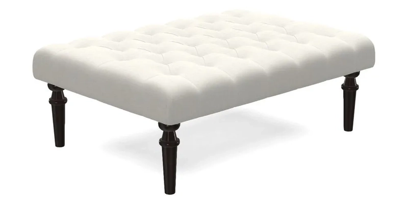 Pentlow Footstool in Mulberry Pompadour Floral Velvet Spice