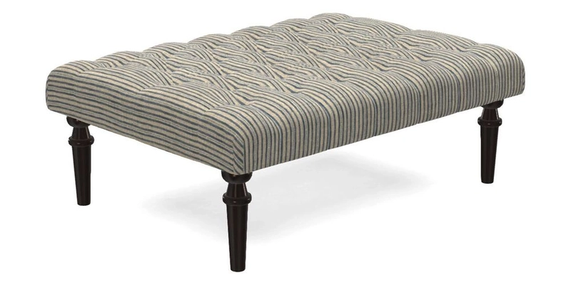 Pentlow Footstool in Mulberry Pompadour Floral Velvet Spice Pentlow Footstool in Mulberry Pompadour Floral Velvet Spice