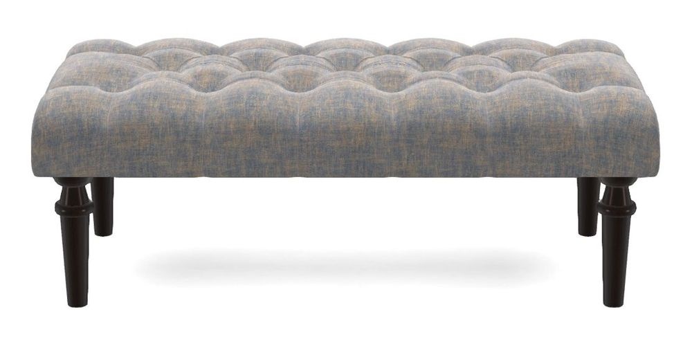 Small Buttoned Footstool