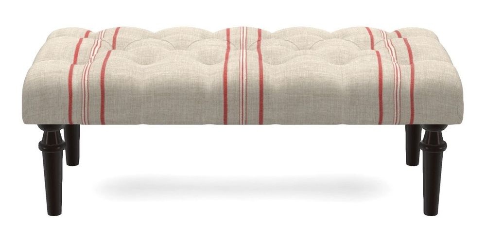 Small Buttoned Footstool