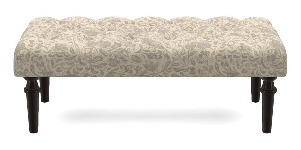 Small Buttoned Footstool