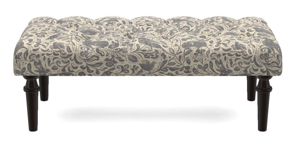 Small Buttoned Footstool