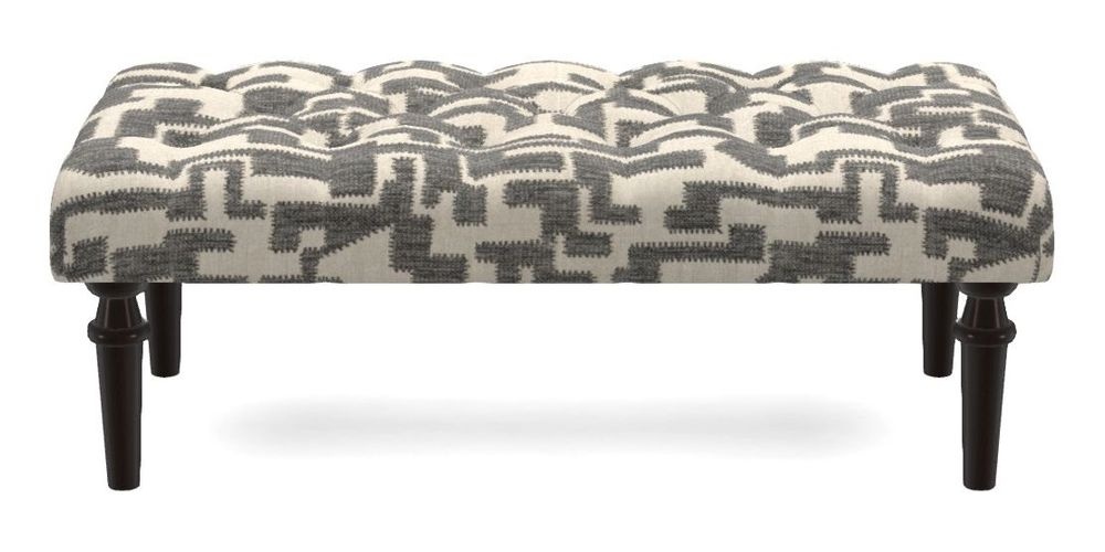 Small Buttoned Footstool