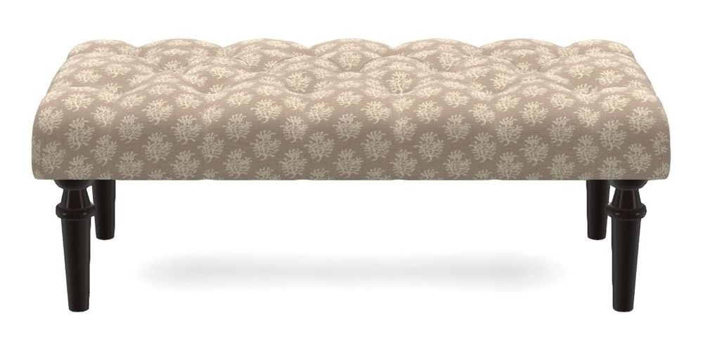 Small Buttoned Footstool