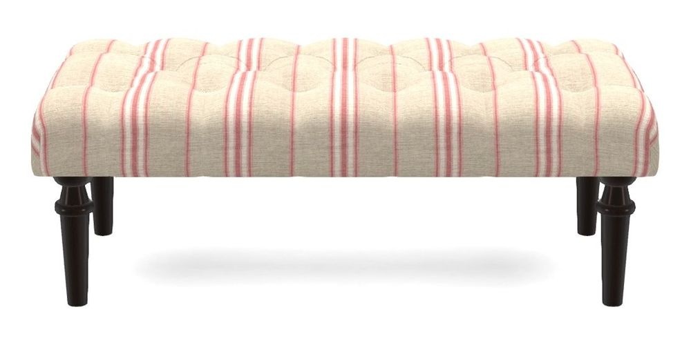 Small Buttoned Footstool