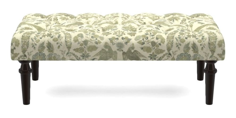 Small Buttoned Footstool