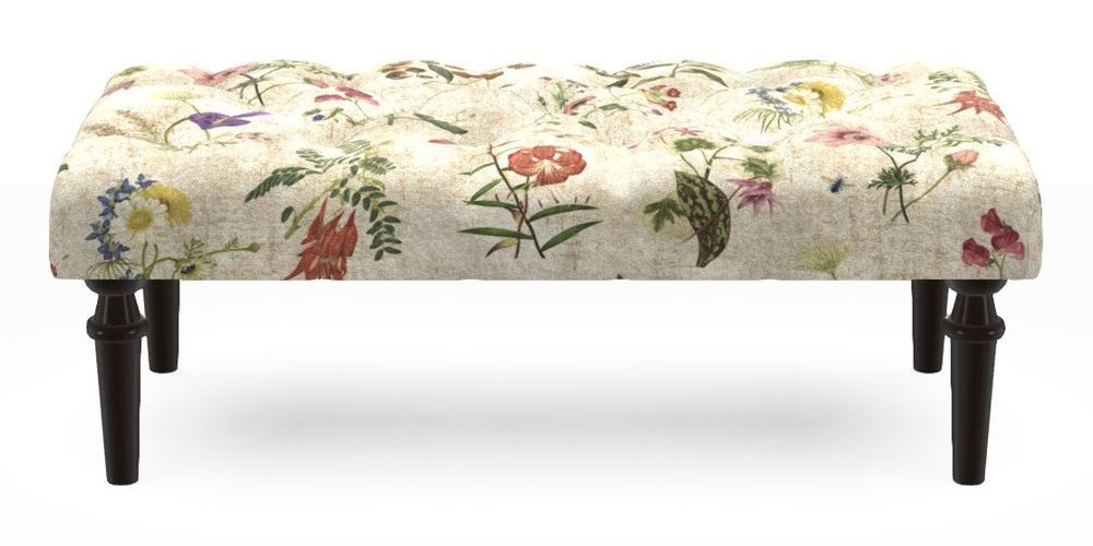 Small Buttoned Footstool