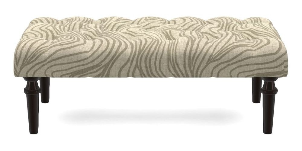 Small Buttoned Footstool