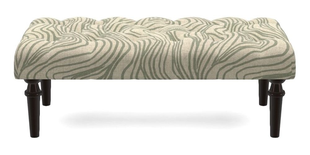 Small Buttoned Footstool