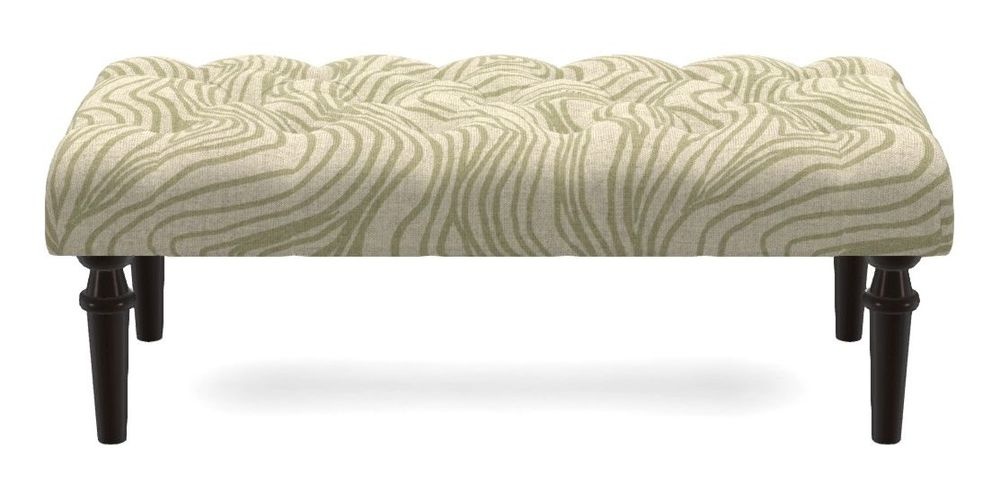 Small Buttoned Footstool