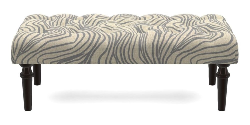 Small Buttoned Footstool