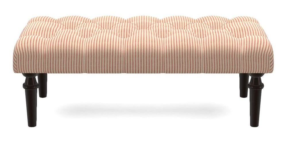 Small Buttoned Footstool