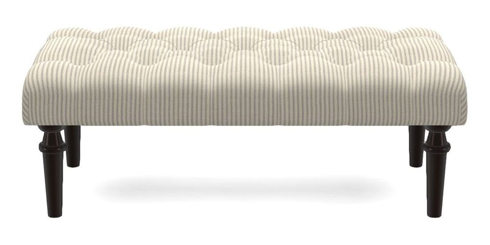 Small Buttoned Footstool