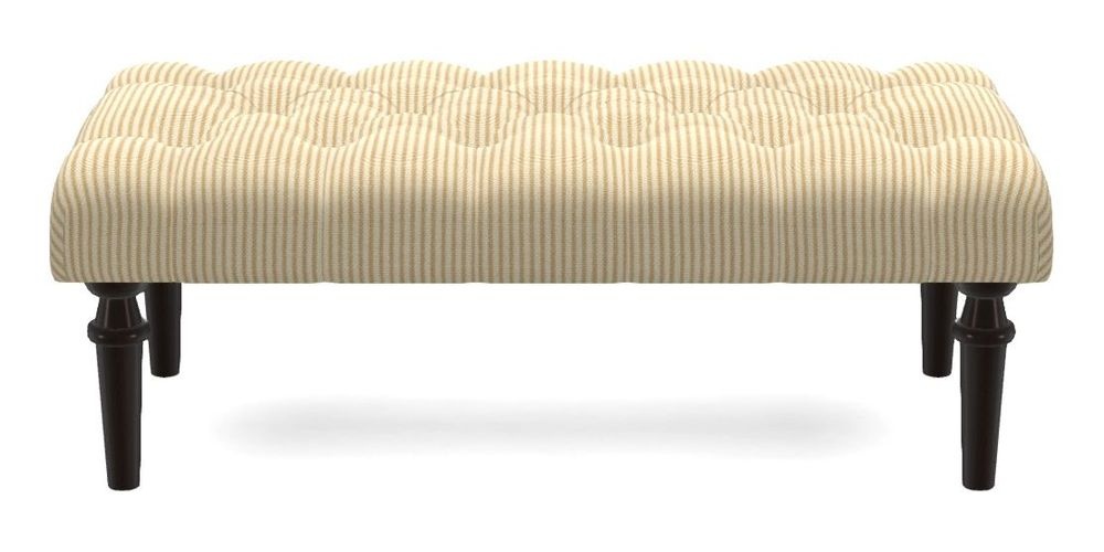 Small Buttoned Footstool