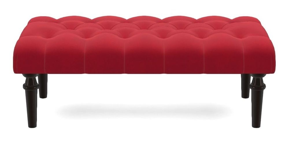 Small Buttoned Footstool