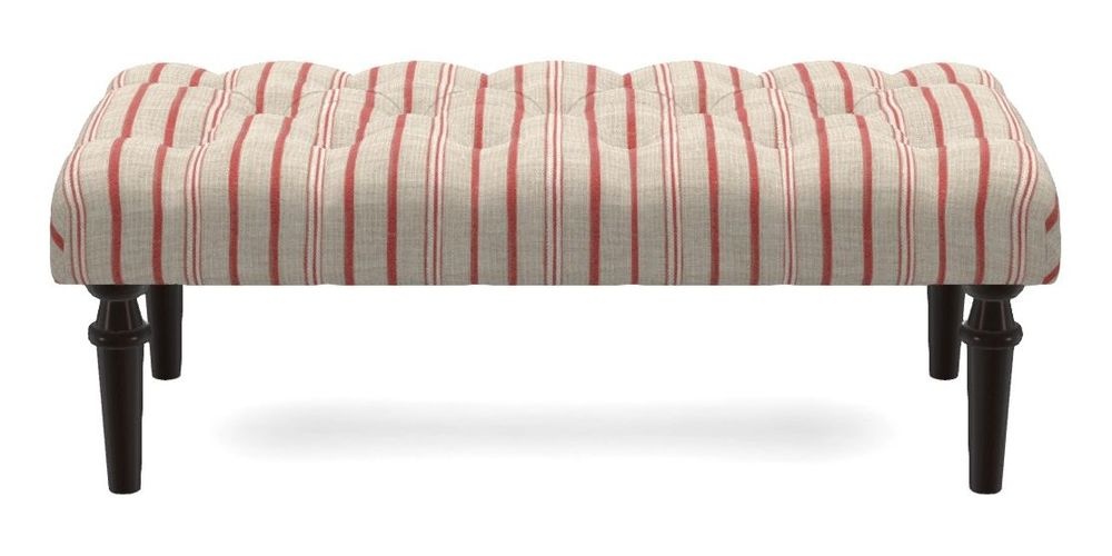 Small Buttoned Footstool