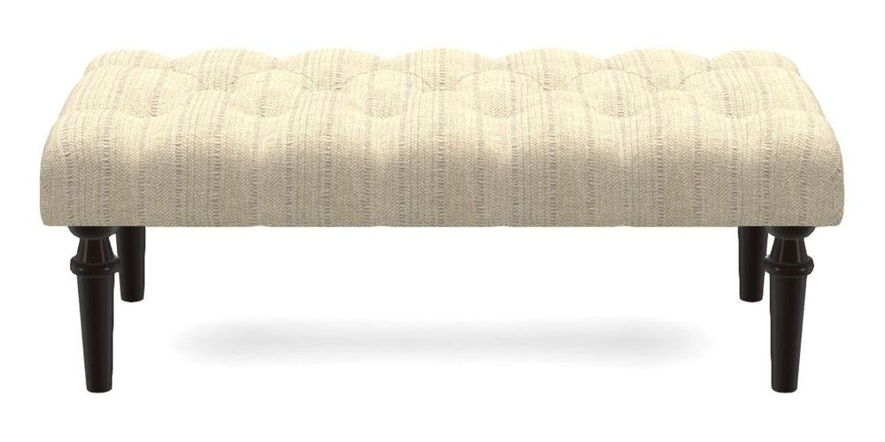 Small Buttoned Footstool