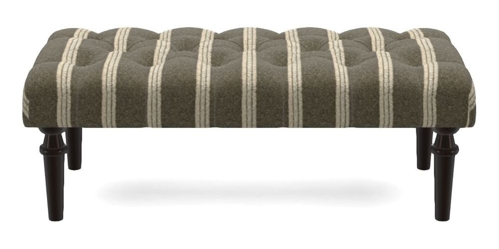 Small Buttoned Footstool