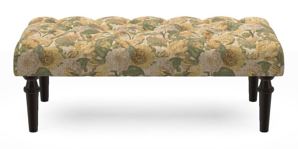 Small Buttoned Footstool