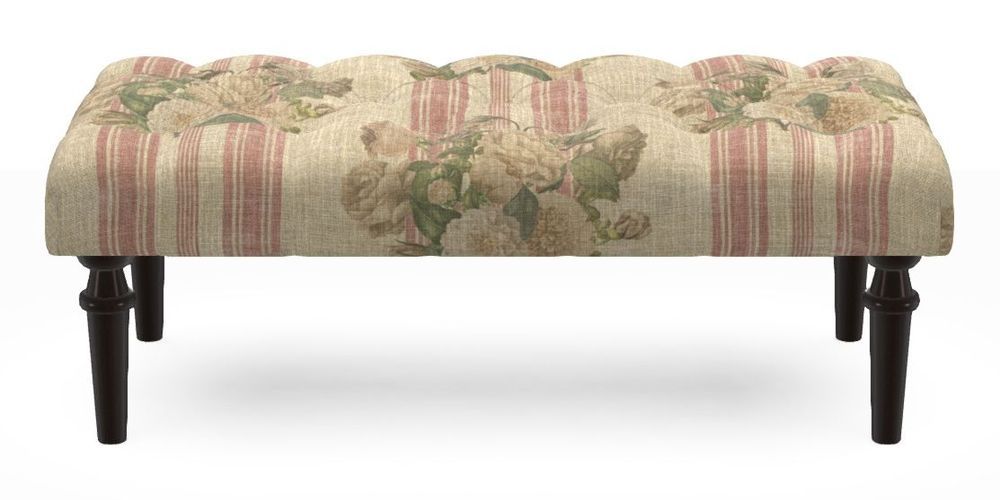 Small Buttoned Footstool