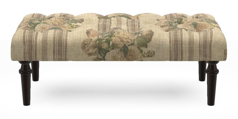 Small Buttoned Footstool