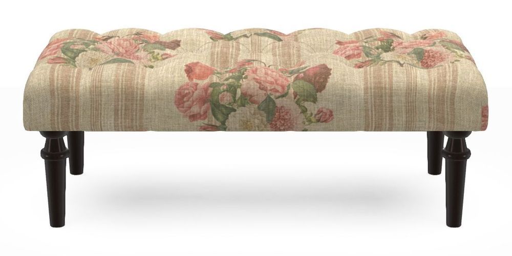 Small Buttoned Footstool