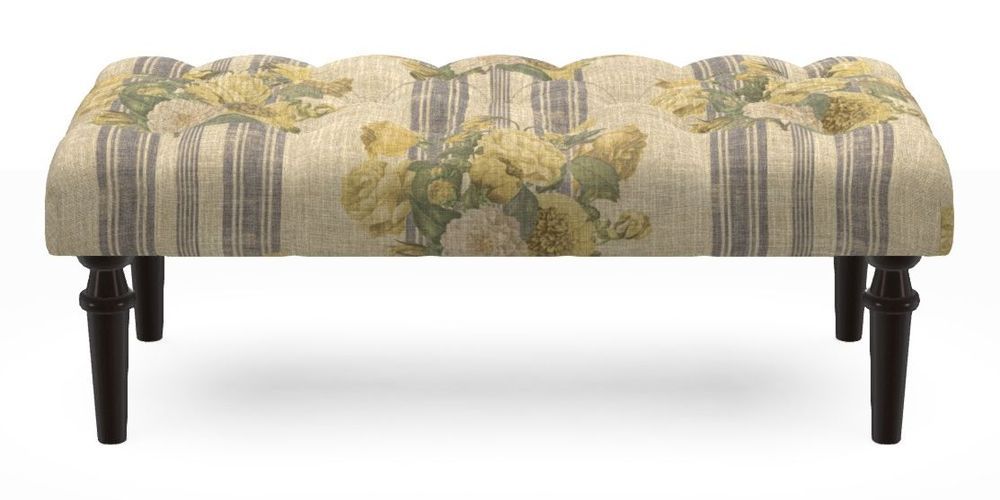 Small Buttoned Footstool