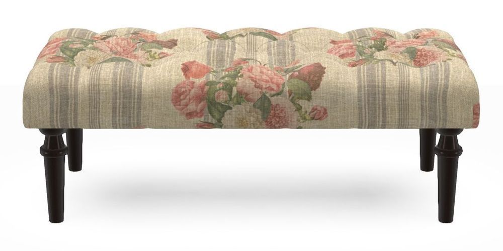 Small Buttoned Footstool