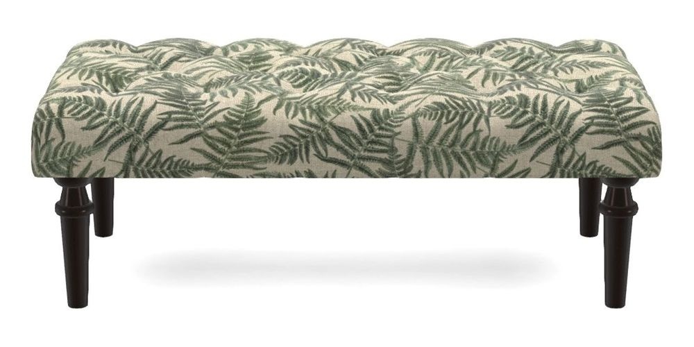 Small Buttoned Footstool