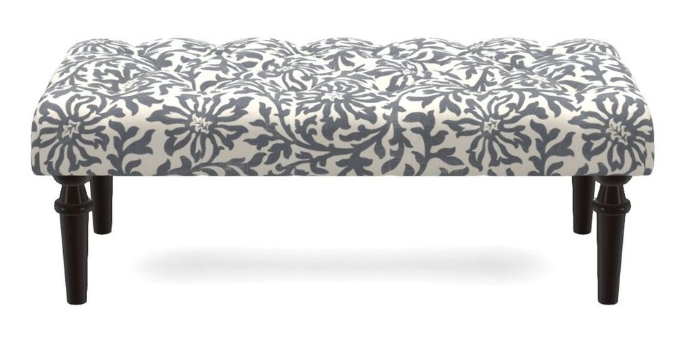 Small Buttoned Footstool