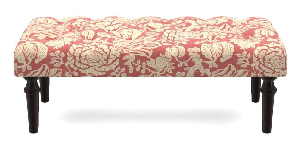 Small Buttoned Footstool